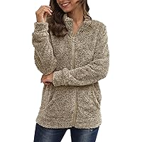 For G and PL Women's Long Sleeve Full Zip Soft Warm Fleece Jacket