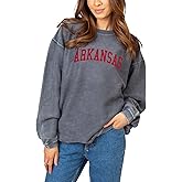 Chicka-d Women's Corded Crew, Charcoal, Medium