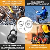 MIN CI 2 Pack Round Neodymium Magnets 32mm with Eye Bolts Heavy Duty 45kg view 6