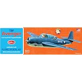 Guillow's Grumman TBF Avenger 16.5-Inch Laser Cut Balsa Wood Model Kit | Detailed Series 1000 aircraft for shelf display or rubber free flight Made in USA with premium precision materials