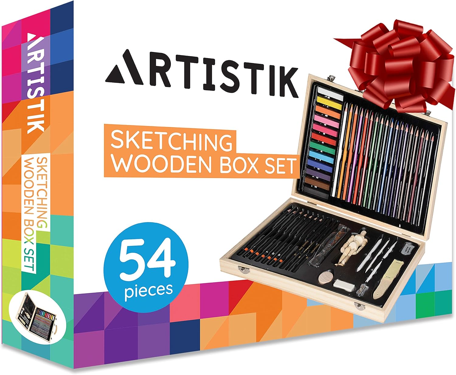 ARTISTIK Sketching Wooden Box Art Set including Mannequin - Image 3