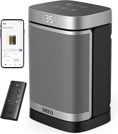 Dreo 1500W Smart Space Heater with 70° Oscillation, Alexa Google Home