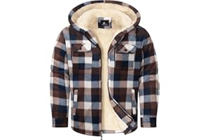 Dekomere Boys Fleece Jacket with Hood Unisex Child Sherpa Lined Zip Up Warm Coat Hooded Sweatshirt Outerwear