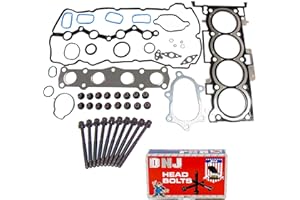 DNJ HGB177 Cylinder Head Gasket Set with Head Bolt Kit for 2011-2016 Hyundai, Kia Optima, Santa Fe Sport, Sonata 2.0L L4 16V DOHC 1998cc