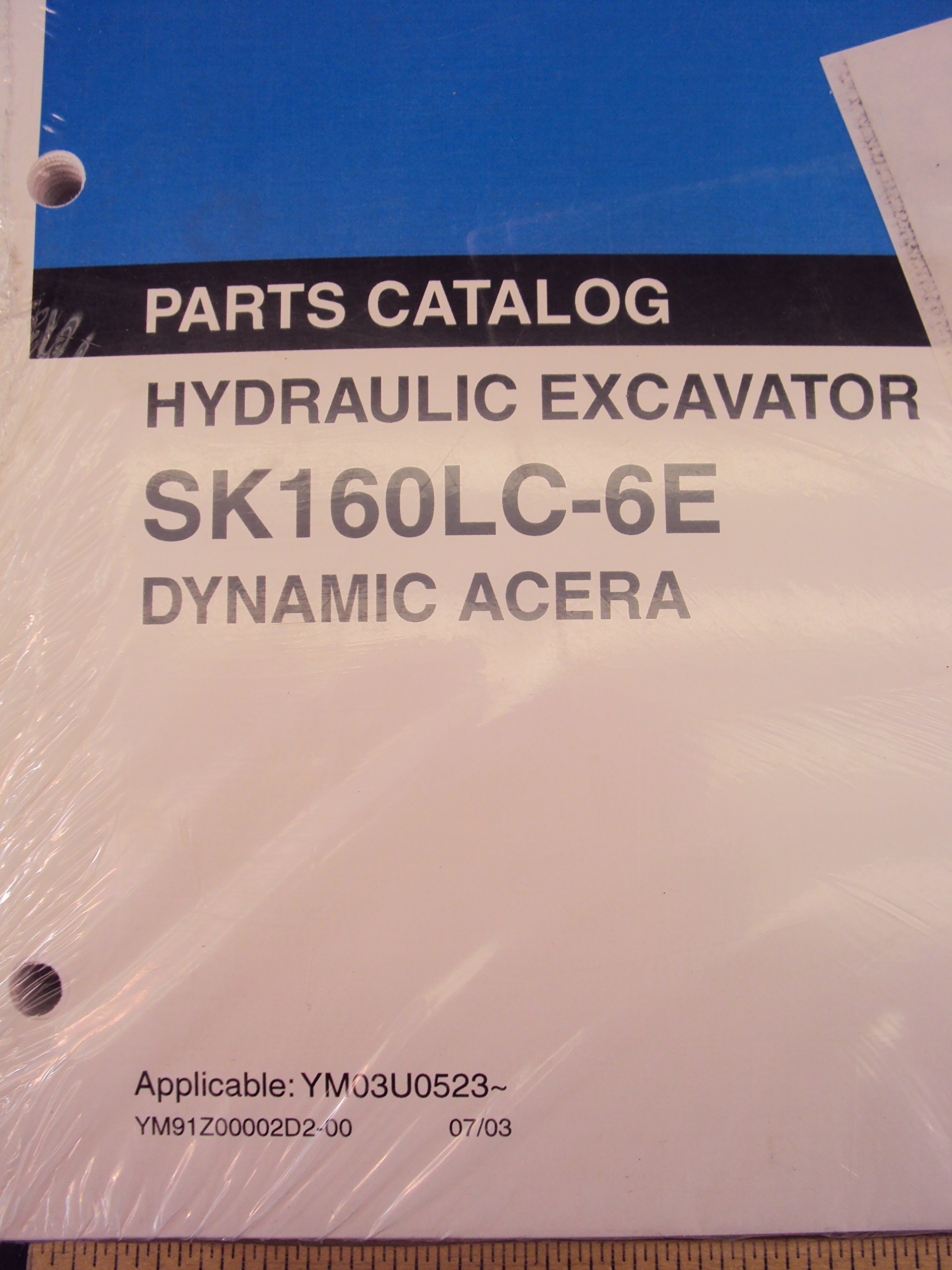 Kobelco Hydraulic Excavator SK160LC-6E Dynamic Acera Parts Catalog  Paperback – 2003