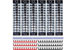 ELVESHOME Terminal Blocks 12 Position 62PCS Set, Screw Terminal Block with Cover Connector, Bus Bar Terminal Block 12V Dual Row Wire Busbar Terminal Block 600V 15A for DIY Small Electrical Home Circuit Projects