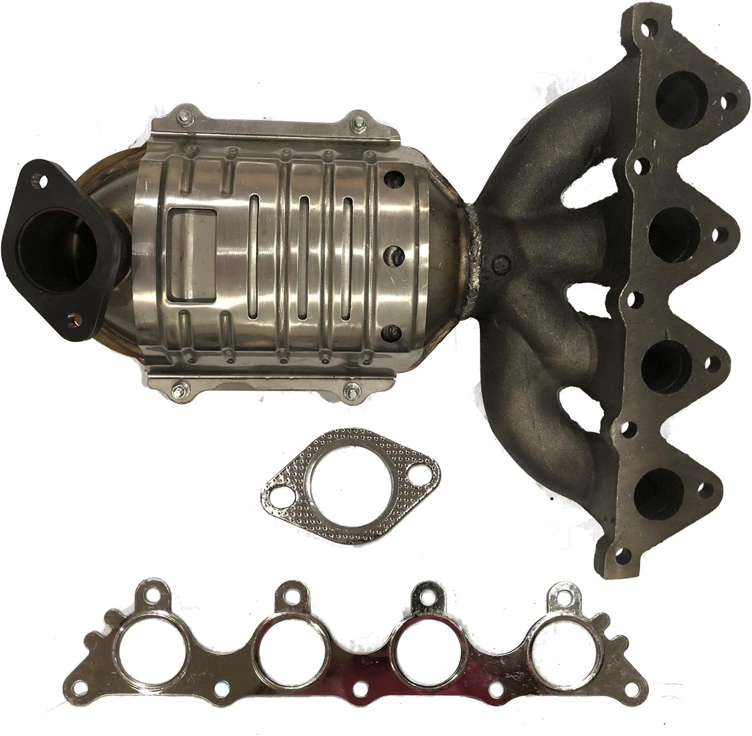 New Catalytic Converter Exhaust Manifold Fits 20112006 Hyundai Accent, Kia Rio, and