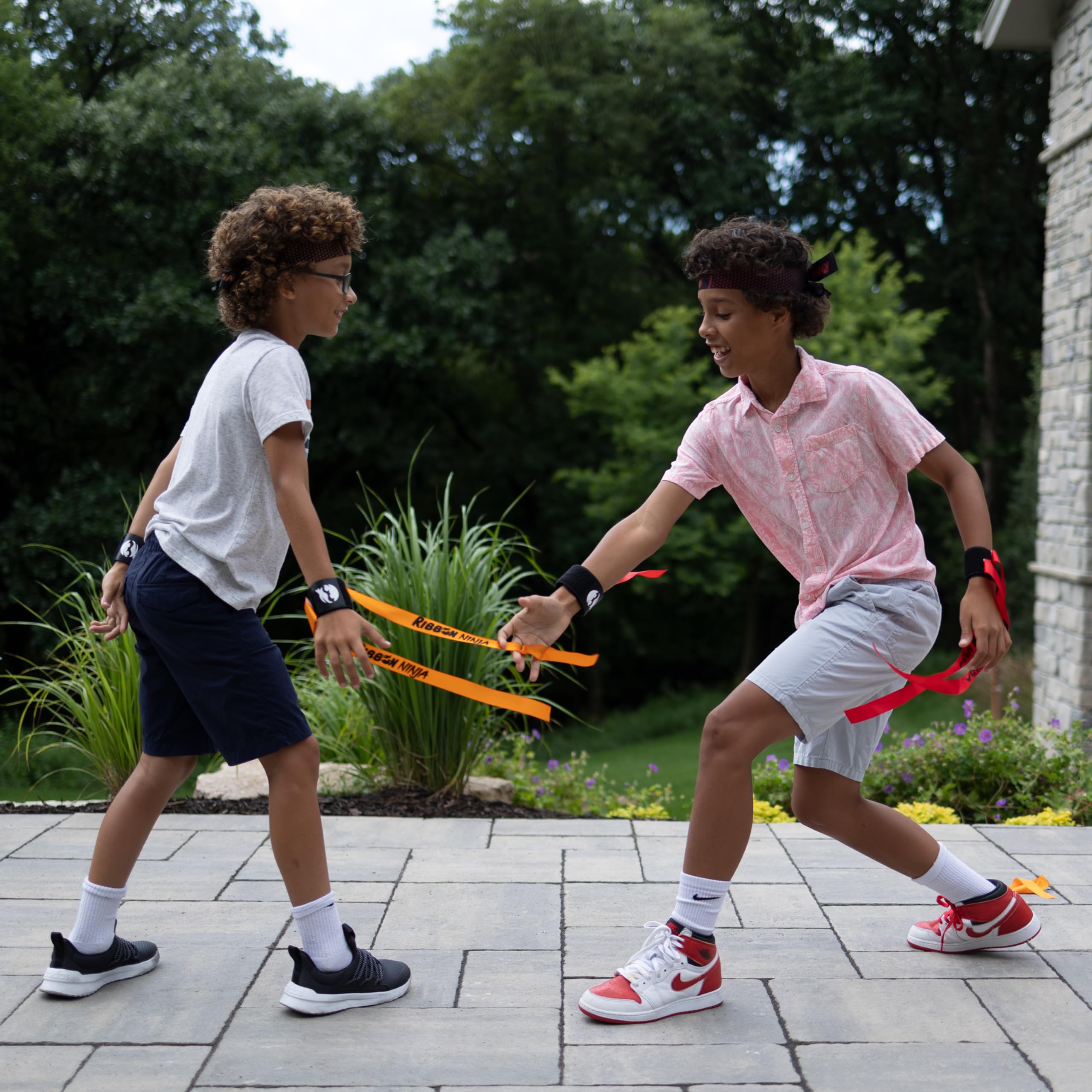 Fat Brain Toys Ribbon Ninja Game - Active Ribbon-Snatching Indoor or Outdoor Ninja Kids Toys for Kids & Teens