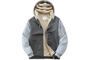 Fozexi Men's Fleece Heavyweight Full Zip Hoodie Sweatshirt Jacket Hooded for Men