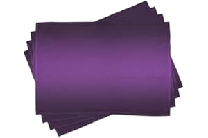 Ambesonne Ombre Place Mats Set of 4, Cinema Curtain Movies Series Inspired Color Ombre Design Digital Styled Print Image, Washable Fabric Placemats for Dining Table, Standard Size, Purple