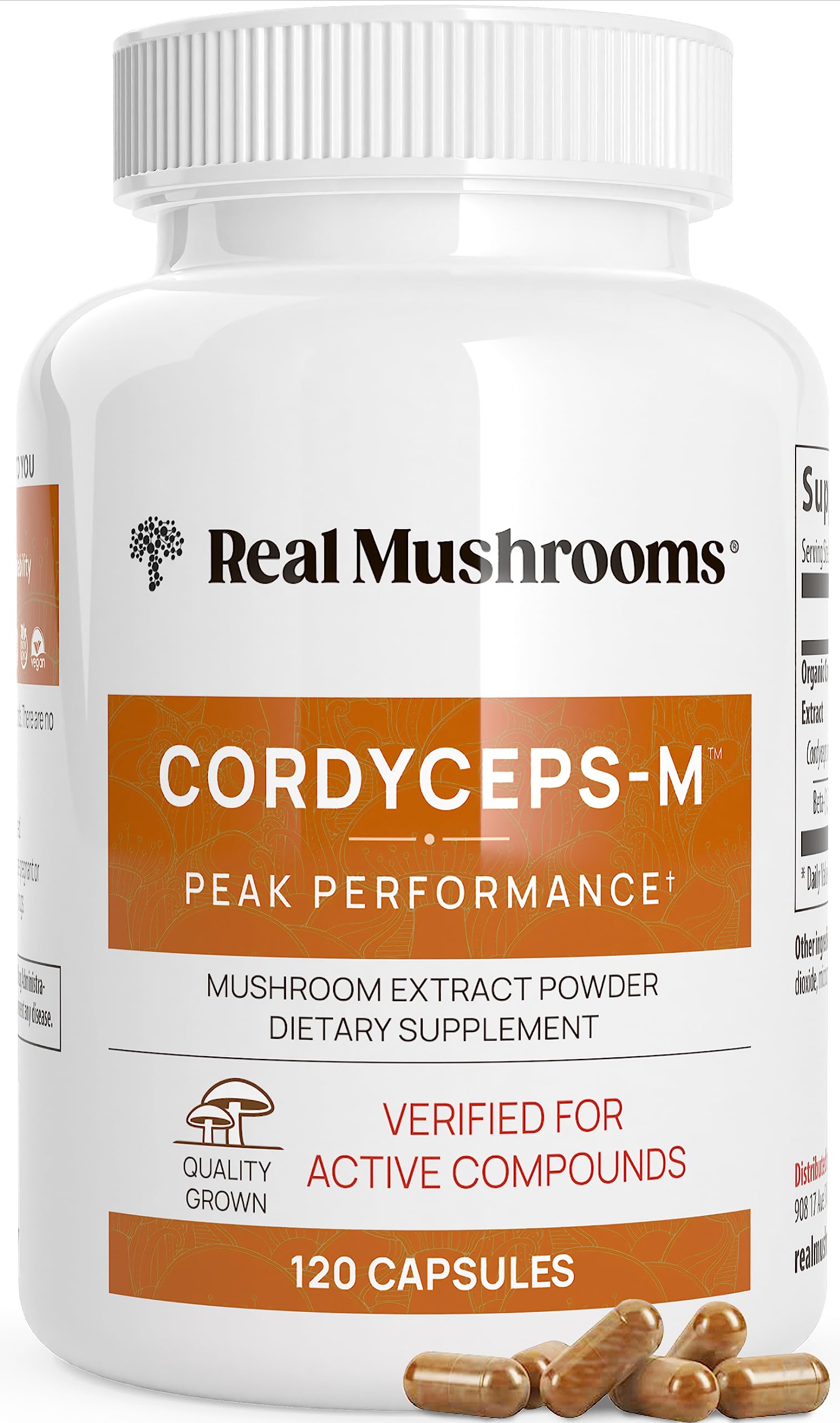 Real Mushrooms Cordyceps Capsules - Performance