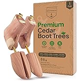 HOUNDSBAY Boot Trees, Cedar Boot Tree for Men, Shoe Tree for Boots, Boot Stretcher & Shaper