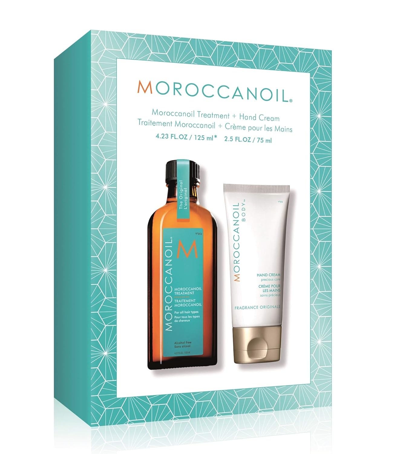 Moroccanoil Oil Treatment For All Hair Types 125ml With Hand