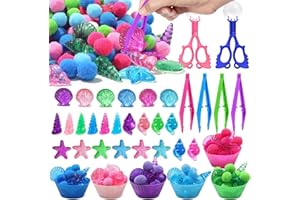 198 Pcs Summer Ocean Sensory Bin Filler Ocean Creatures Counting Sorting Sensory Bin Items Fine Motor Beach Counts for Valent