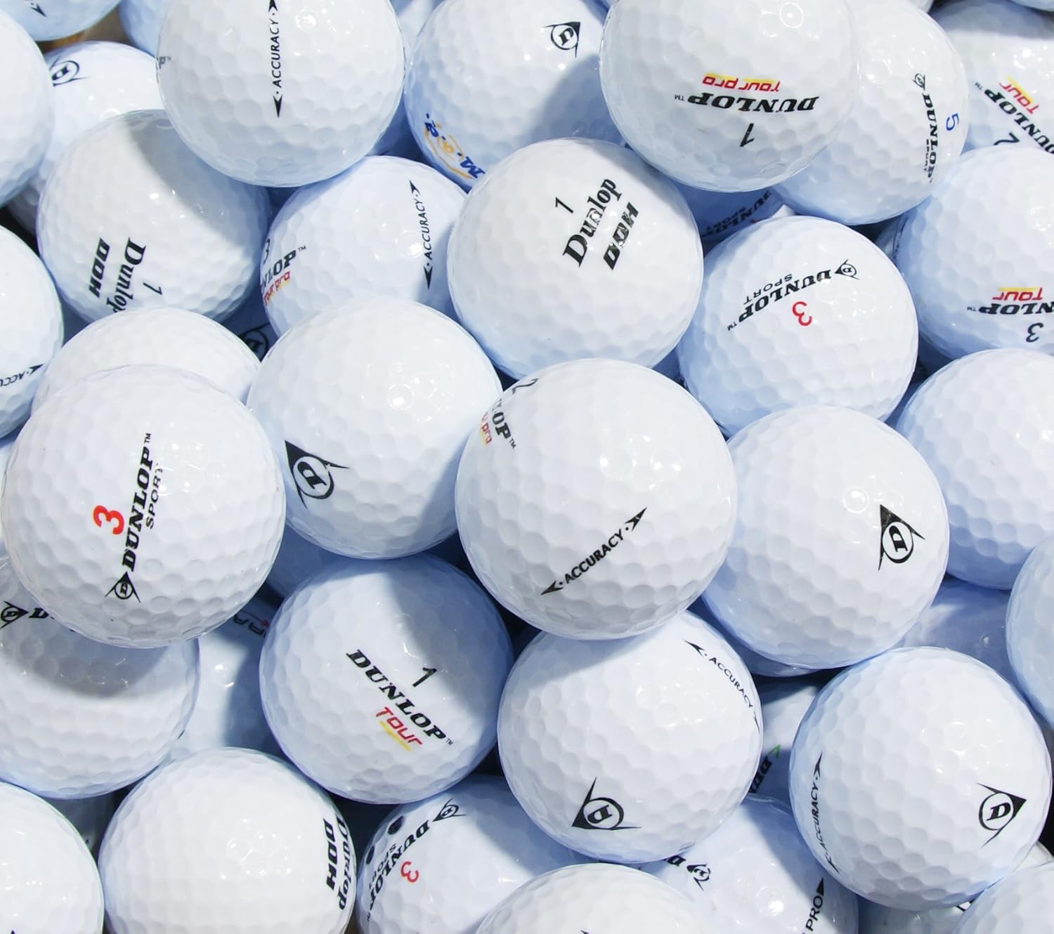 Premium High Quality Dunlop Lake Golf Balls Grade A Handpicked Cleaned