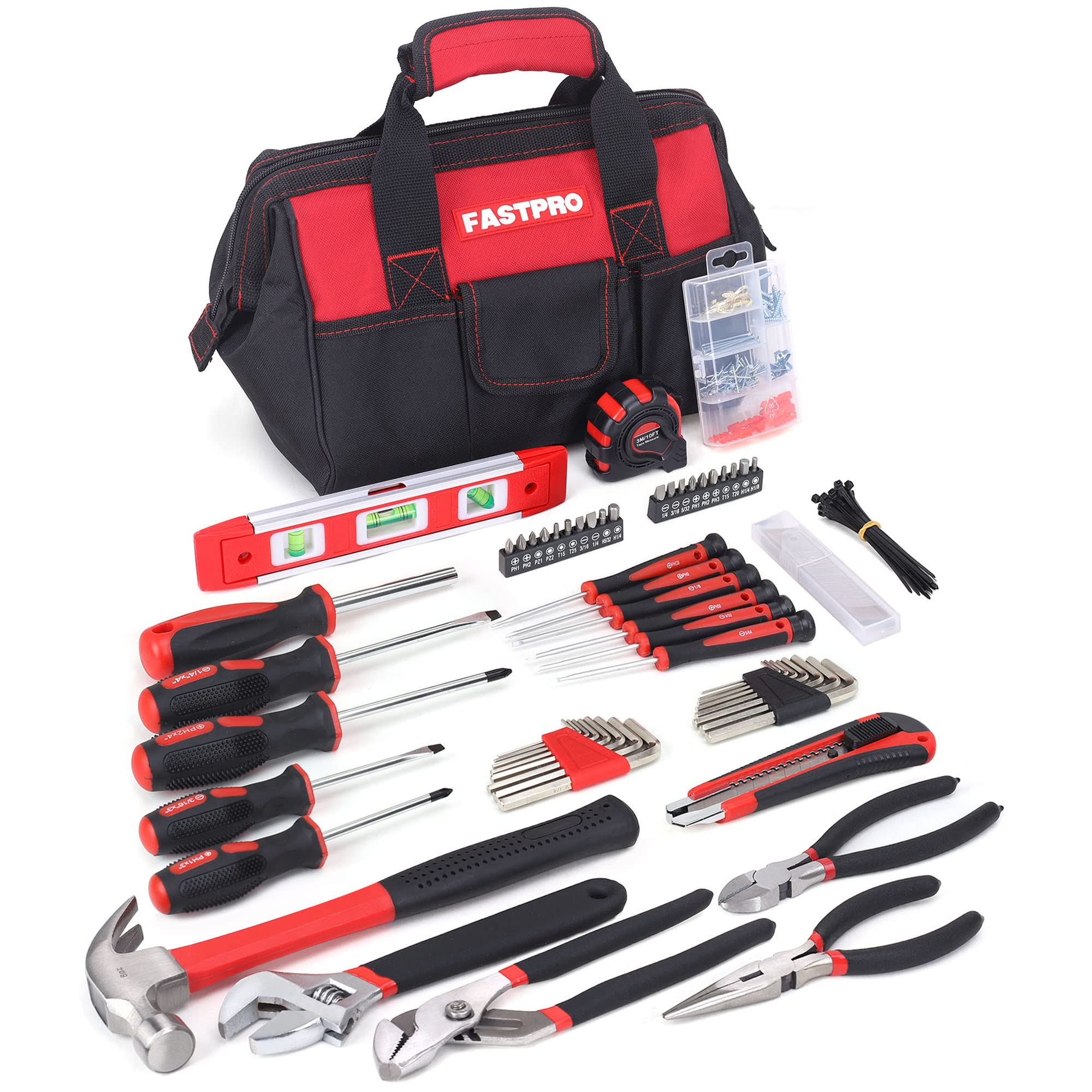 FASTPRO 215-Piece Home Repairing Tool Set with
