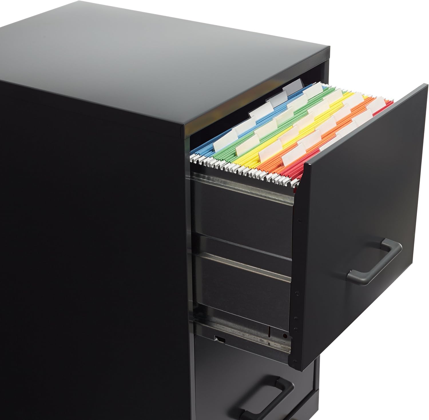 Basics Hanging Organizer File Folders - Letter Size, Assorted Colors, 25-Pack : Office Products