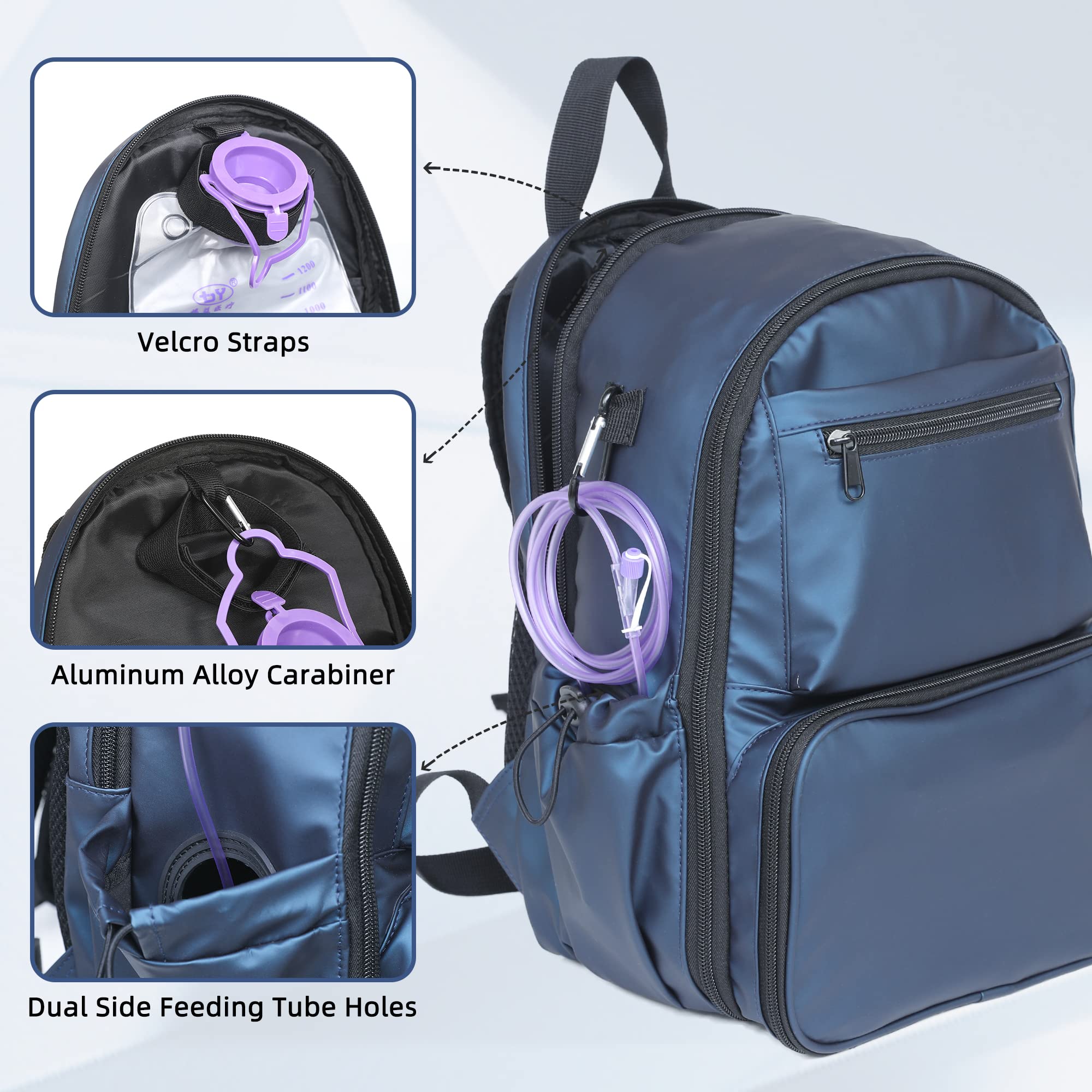 Tube Backpack Mua Feeding Tube Backpack for G Tube Gtube Feeding - 13.8