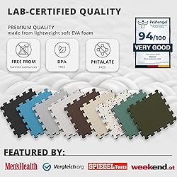 bemaxx Gym Mats Set - 18 pcs EVA Interlocking Foam