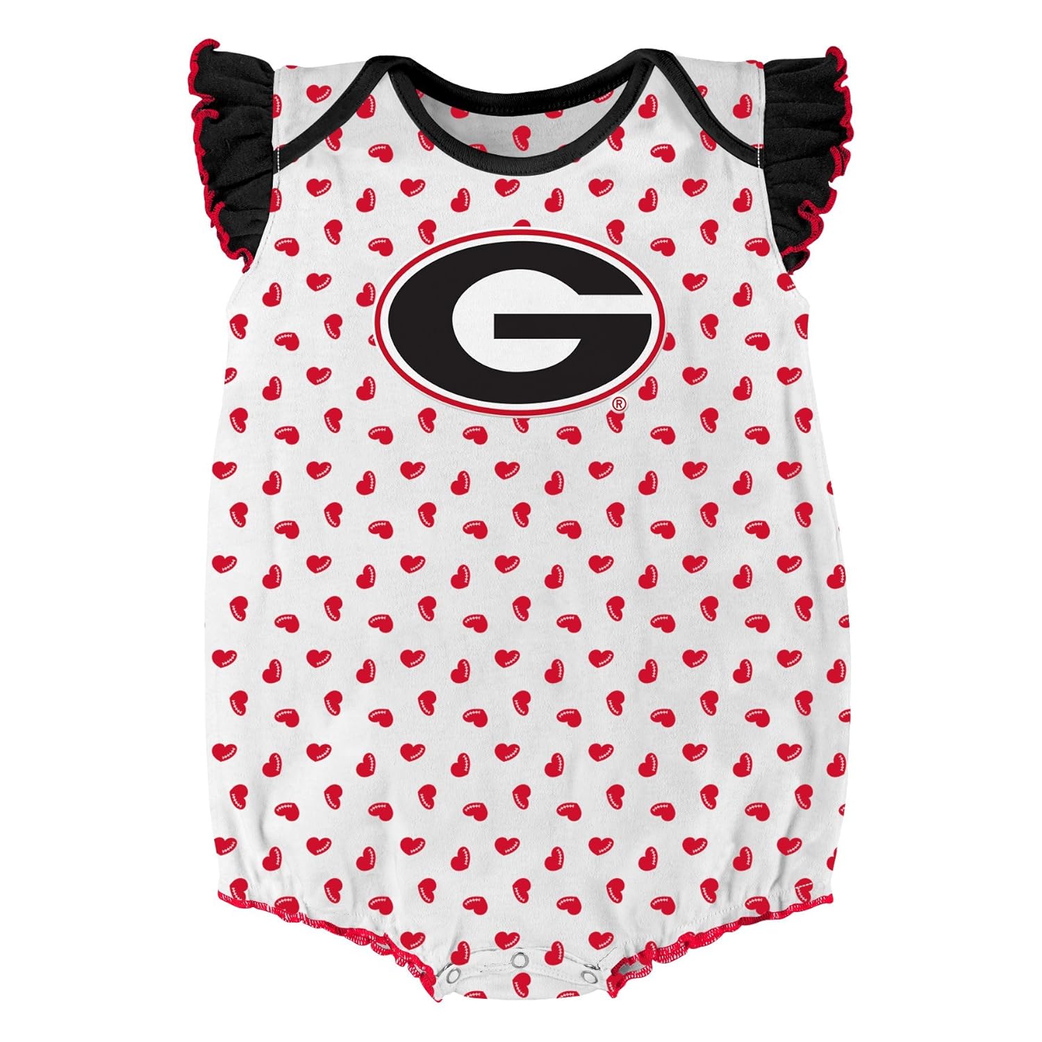 NCAA by Outerstuff NCAA boys Heart Fan 2 Piece Onesie Set