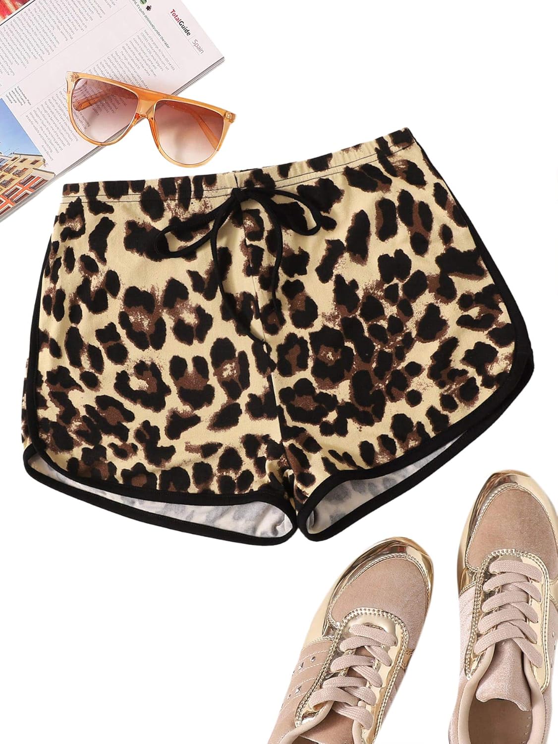 SweatyRocks Women's Dolphin Running Workout Shorts Yoga Sport Fitness Short Pant: Clothing