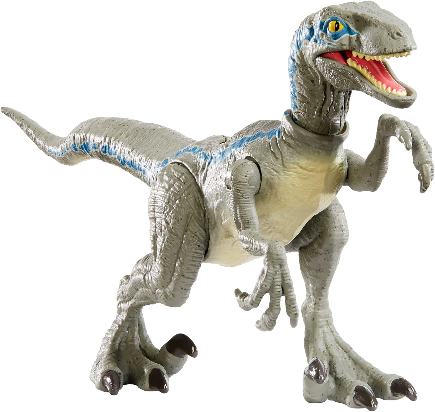 jurassic world battle damage velociraptor blue
