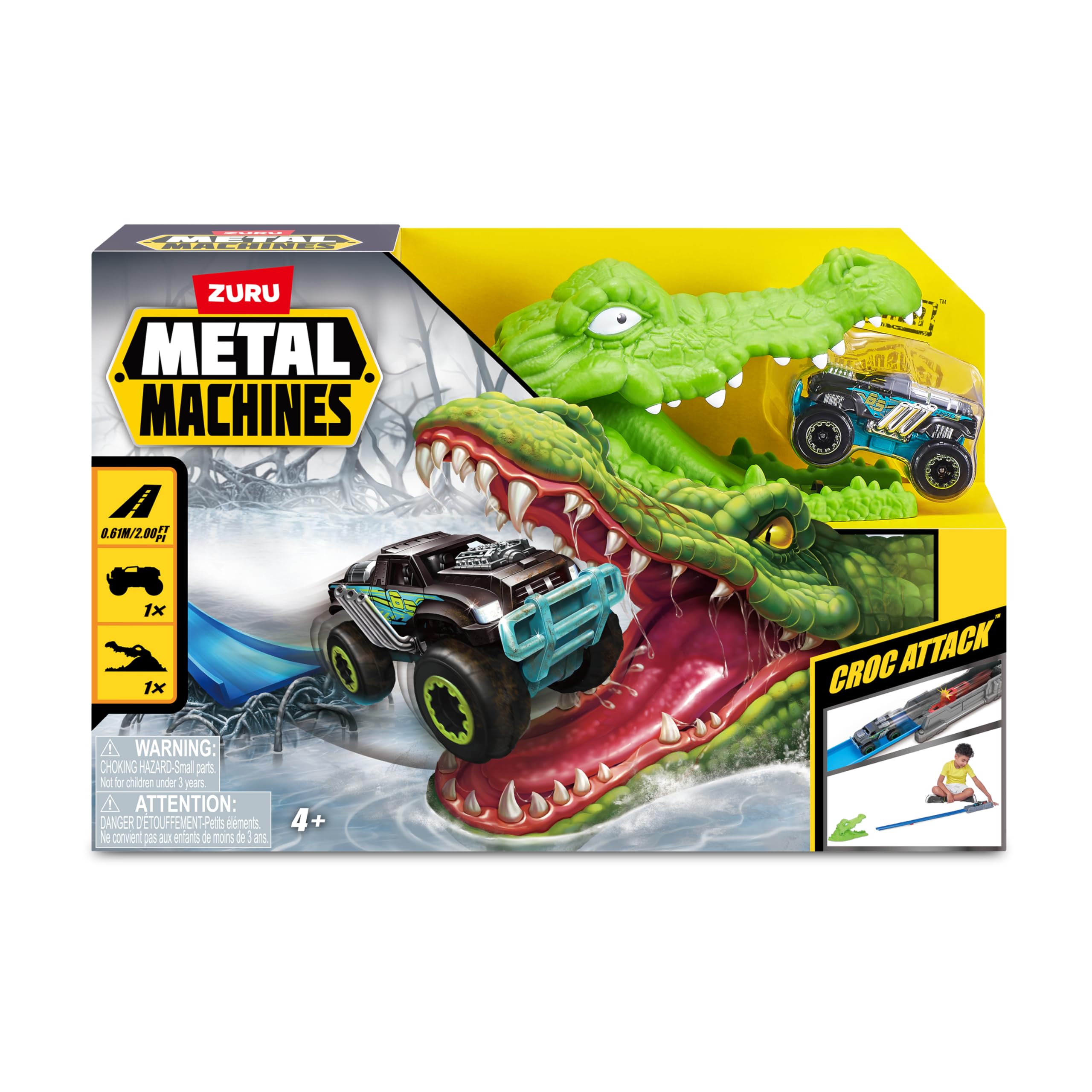 ZURU 6718 Metal Machines Croc Attack Playset Series 1 Assortment - Pack of 2
