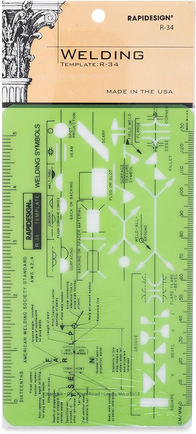 Rapidesign Isometric Piping Template, 1 Each (R43) : Paper Templates : Office Products