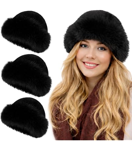 5359 Uggfluff Scalloped Hat, Black, Large-X-Large Amazon.com: UGG Womens Uggfluff Scalloped Hat Black One-Size  main image 4