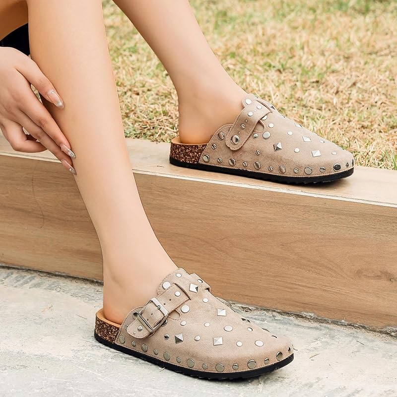 Sabot Femme Mules et Sabots Homme Confortables Unisexe Sabots en Daim