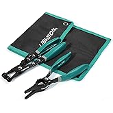 LIBRATON 2PCS Hose Clamp Pliers Set, with Hose Clamp Pliers, Hose Remover Pliers, Storage Pouch, Hose Remover Pliers for Fuel