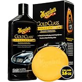 Meguiar's Gold Class Carnauba Plus Premium Liquid Wax Kit, 16 Oz | Car Detailing Kit with a Pure Carnauba Wax Blend and a Foam Applicator Pad for Keeping Glossy Paint Protected Like a Pro