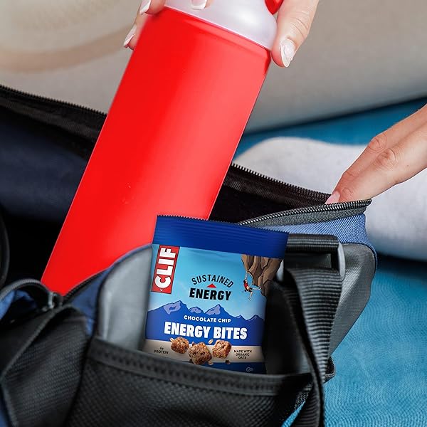 ​​CLIF BAR ENERGY BITES – CHOCOLATE CHIP – MADE WITH ORGANIC OATS – 6G PLANT BASED PROTEIN – NON-GMO (5 PACKS)​