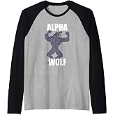 Alpha Wolf Raglan Baseball Tee