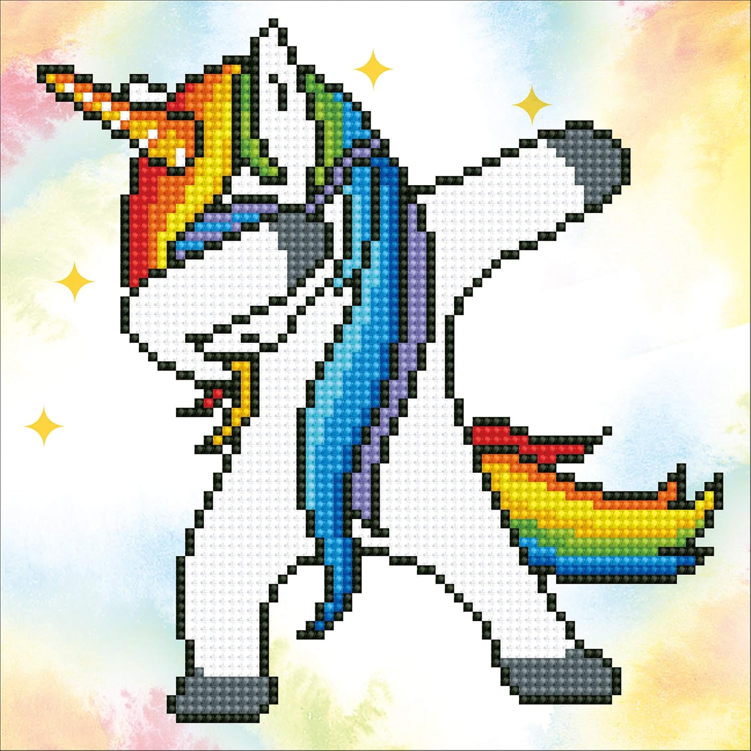 DIAMOND DOTZ Painting, Beginner Kit, Uni Dab, 23 x 23cm