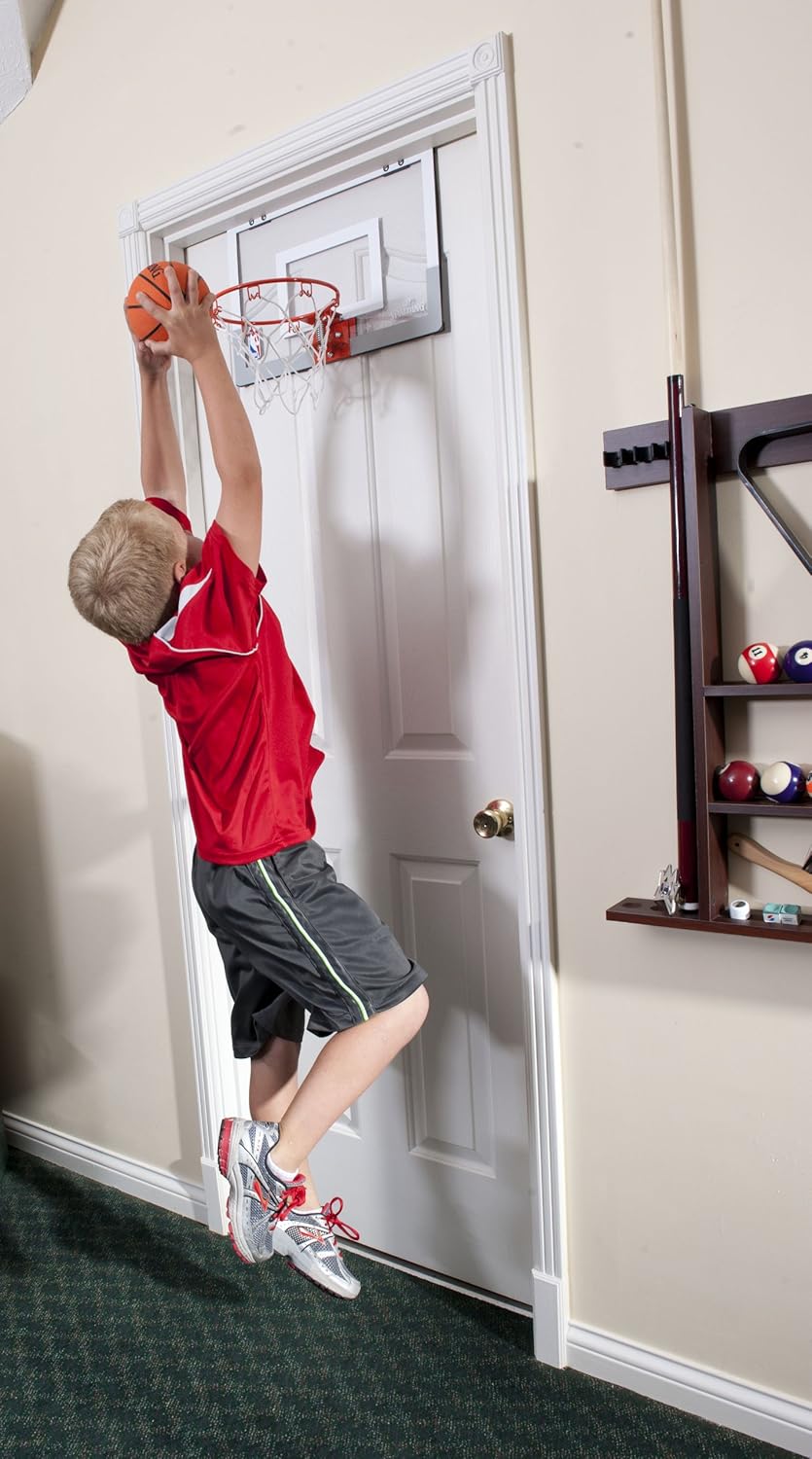 Spalding NBA Jam Over-The-Door Mini Basketball Hoop : Wall Mount Basketball Backboards : Sports & Outdoors