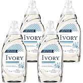 ZENVOIRA Cleaning Essentials includes Ivory Classic Dish Soap Dishwashing Liquid 709ml/24fl oz - Pack of 4, Value Bundle Packed