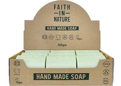 Faith In Nature Rosemary Hand Soap Bar Box Set 18 x 100g Vegan Cruelty Free