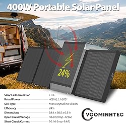 Voominhtec 400W 42V ETFE Portable Solar Panel, IP68