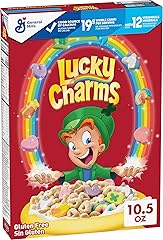 Lucky Charms Cereal with Marshmallows, Cereal Box with St. Patrick's Day Leprechaun Trap, Gluten Free, Made with Whole Grain,