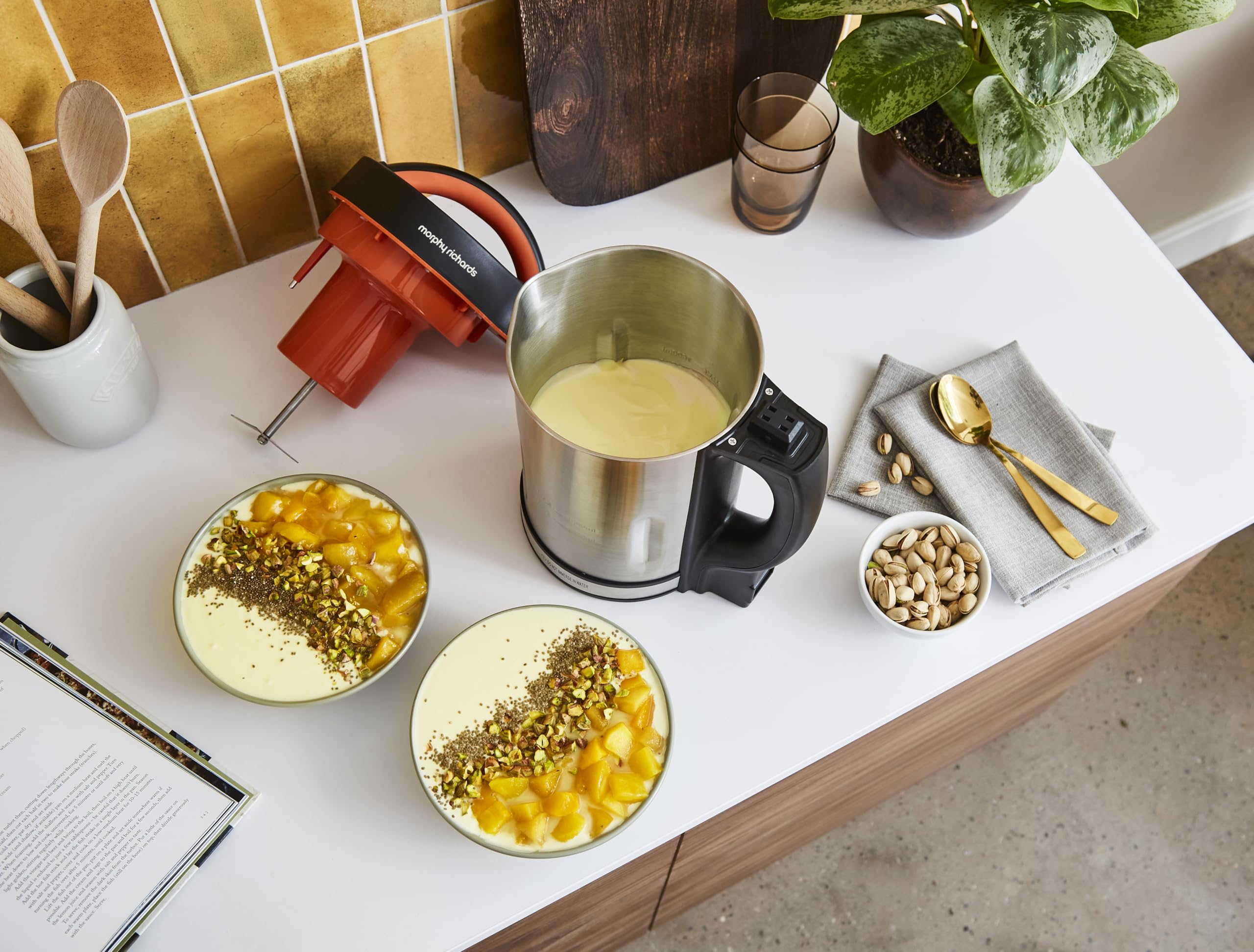 Morphy Richards Classic Soup Maker, 1.6L, Multi-Settings, LED Displayed Panel, Motorised Blade, Stainless Steel, 1000W, 48822