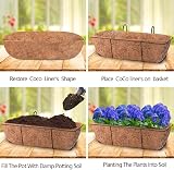 Qianderer 2Pcs Coco Liner for Troughs 48In Wall-Mount Plants view 4