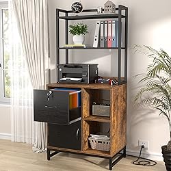 Homieasy Vertical Filing Cabinet with Lock