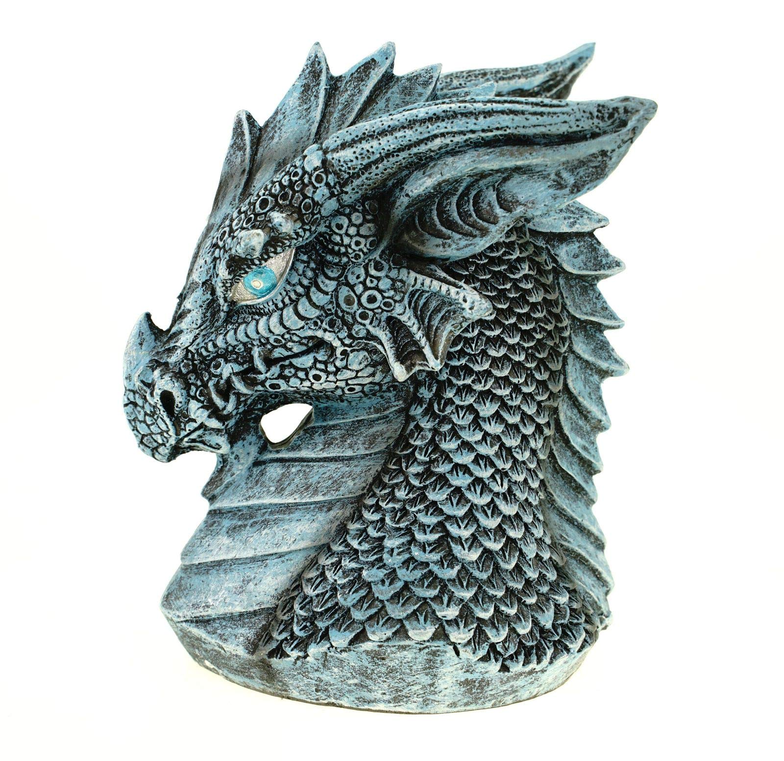 Joh. Vogler GmbH Ice Dragon Money Box 12 cm Polyresin Piggy Bank Dragon Blue
