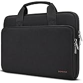 DOMISO 17 inch Laptop Sleeve Protective Case Cover Compatible with 17-17.3 inch HP Dell ASUS Lenovo Chromebook,Waterproof Computer Cases Bag with Handle,Black