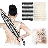 Exfoliating Shower Towels, 2 Pcs Scrub Cloth, Exfoliating Towel, Exfoliating Washcloth for Showering, Rip-Resistant Exfoliating Washcloth, Back Exfoliator Towels for Women, Men