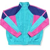 Agora Vantage Windbreaker Jacket Retro 80s 90s Neon