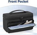 CURMIO Men Grooming Kit Bag Portable Travel Case for Electric Shaver Clipper view 5