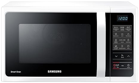 Samsung MC28H5013AW/EG Mikrowelle / 900 W / 28 L Garraum (Extra groß) / Weiß / 15 Vitalprogramme / Joghurt / Hefeteig-Program