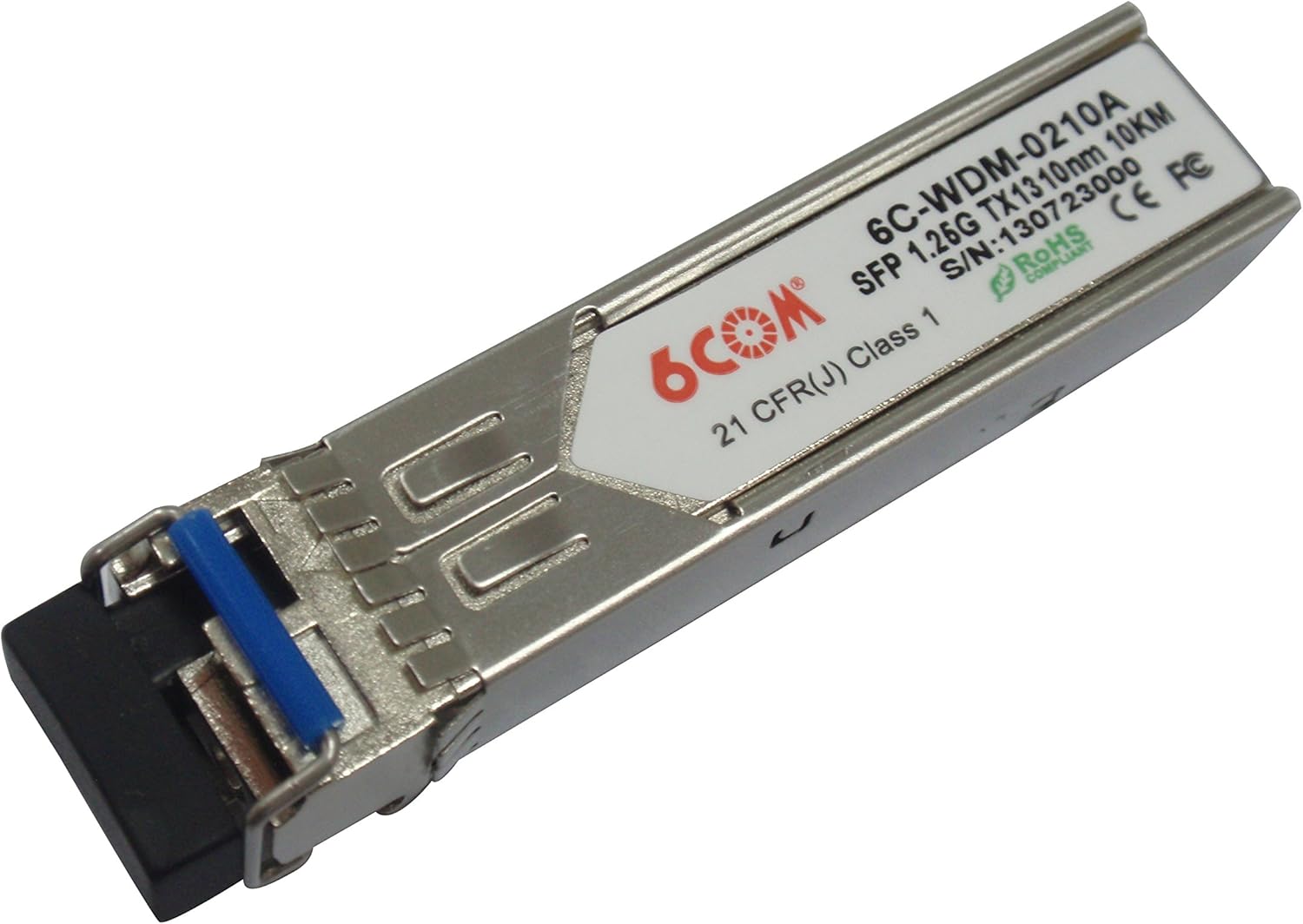 Amazon Com 6com Fiber Optic Bidi Sfp Transceiver 1 25g 1000base Bx10 U Tx1310nm Rx1550nm Smf 10km Compatible Planet Mgb La10 Computers Accessories